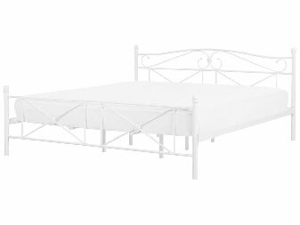 Bračni krevet 180 cm RANDEZ (s podnicom) (bijela)