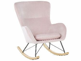Fotelja za ljuljanje Esmae (ružičasta)