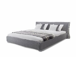 Bračni krevet 160 cm PARNAS (s podnicom) (siva)
