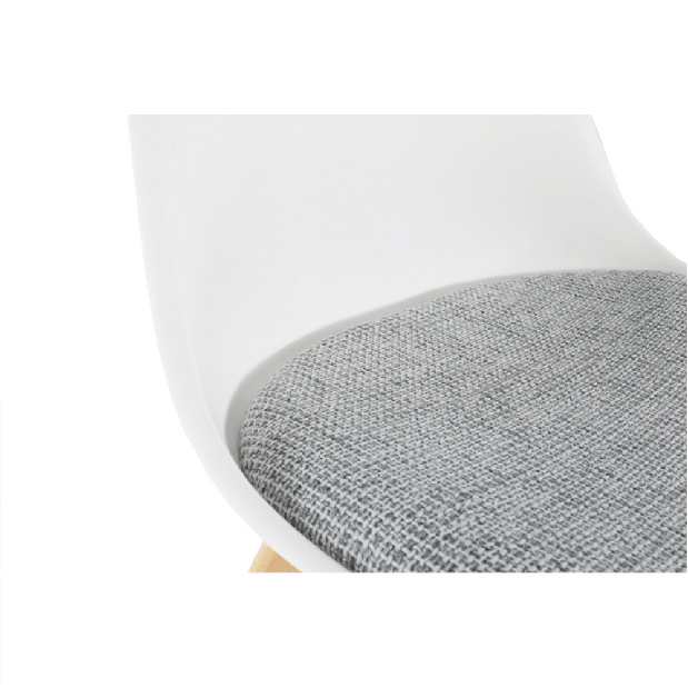 Blagovaonska stolica Damaria (bijela + svijetlo siva)