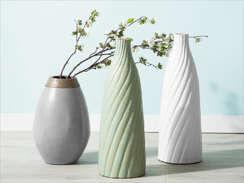 Vaza CORIBA 32 cm (keramika) (siva)
