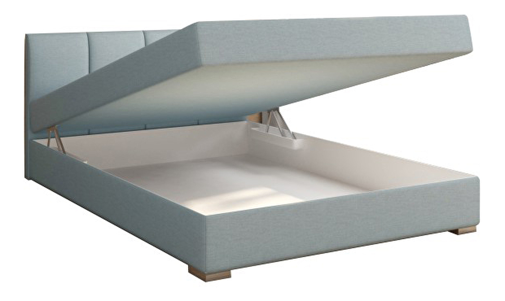 Bračni krevet Boxspring 140 cm Rhoni (boja mentola) (S podnicom, madracom i prostorom za odlaganje) *trgovina