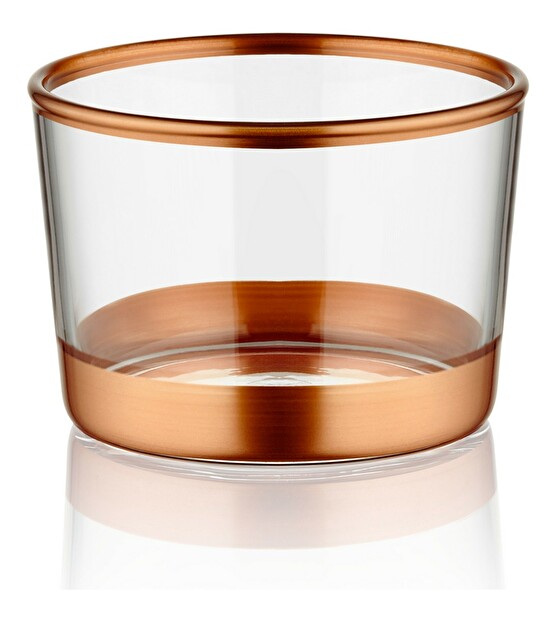 Set čaša (3 kom.) Dolores 6 (ružičasto zlato)
