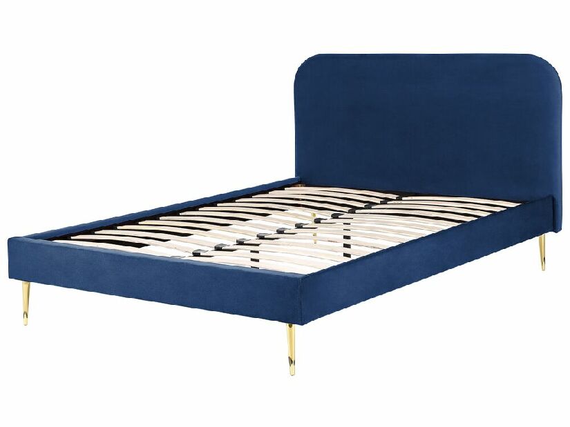 Bračni krevet 140 cm Faris (plava) (s podnicom)