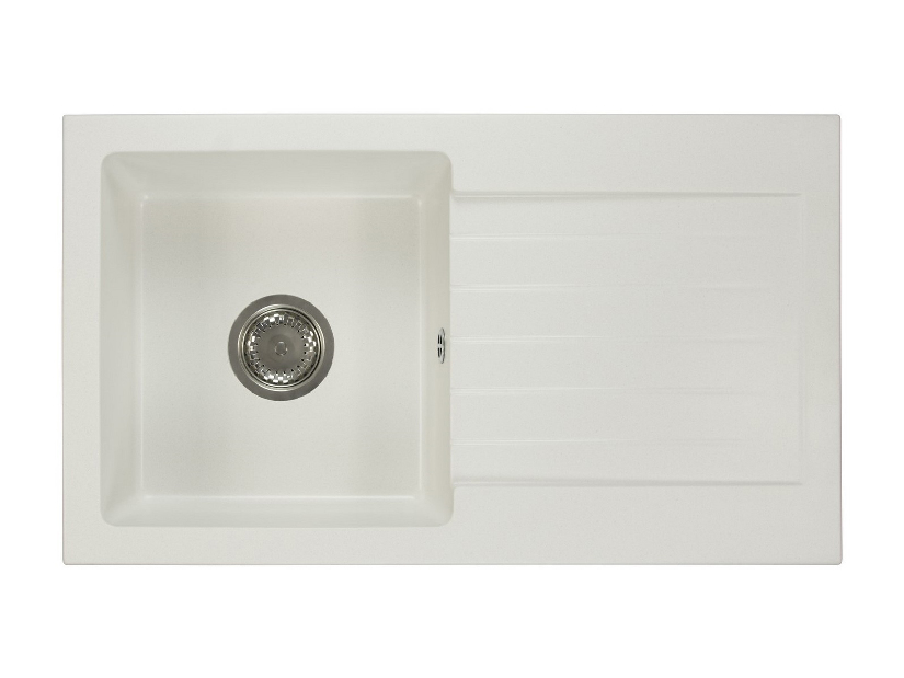 Kuhinjski sudoper Lemmion (bijela) (sa 2 otvora za bateriju) (D)