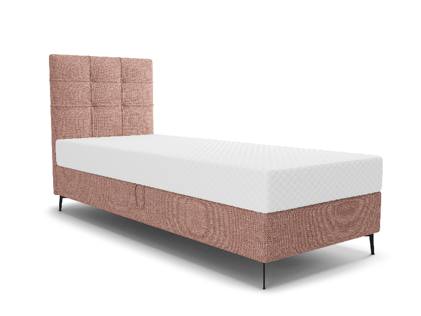 Jednostruki krevet 80 cm Infernus Comfort (losos) (s podnicom, bez prostora za odlaganje)