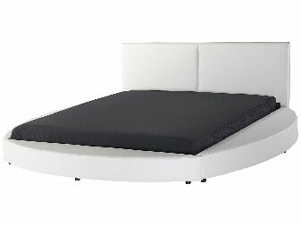 Bračni krevet 180 cm LOMA (s podnicom) (bijela)