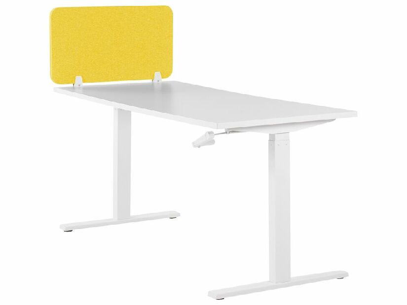 Pregrada za radni stol 72 x 40 cm Walda (žuta) 