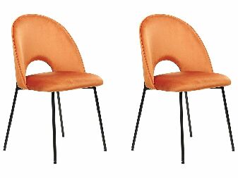 Set blagovaonskih stolica (2 kom.) Clarissa (narančasta)