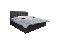 Bračni krevet  Boxspring 140 cm Fade 1 (crna) (s madracem i prostorom za odlaganje)