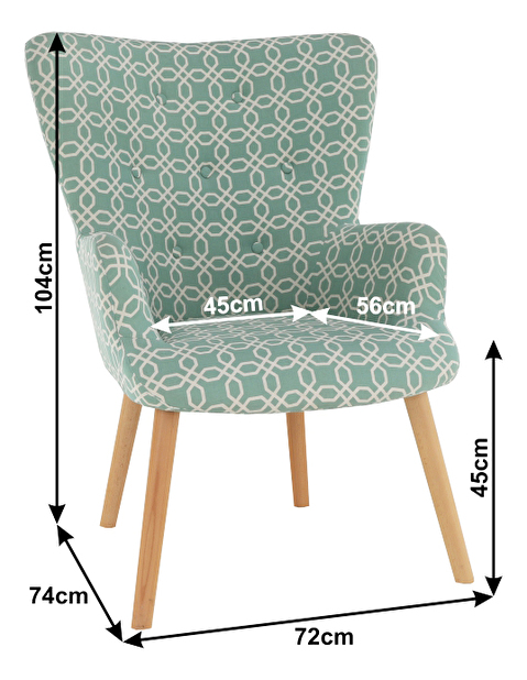 Fotelja Escravo (zelena) 