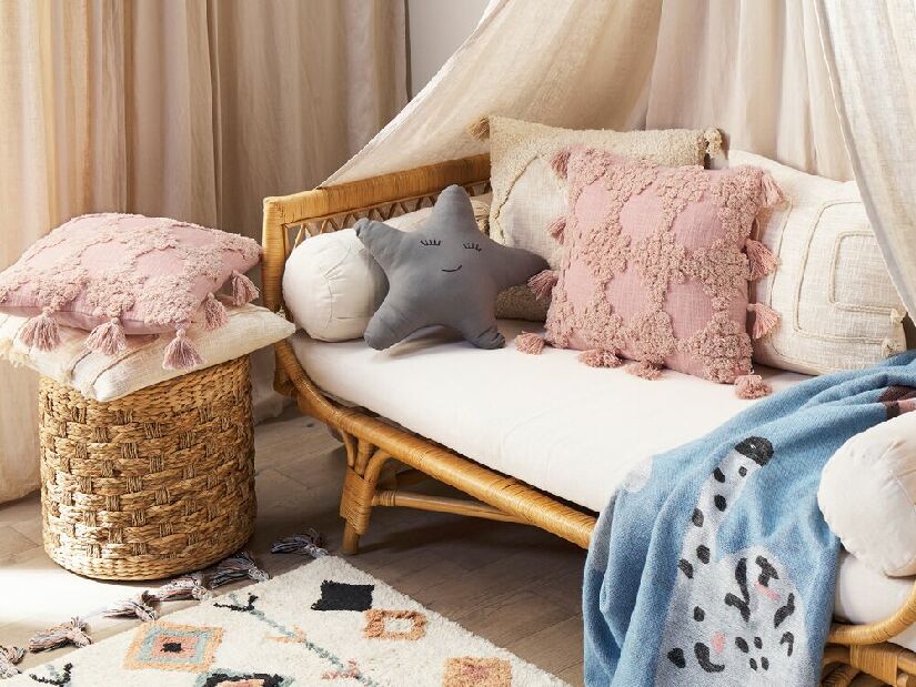 Set 2 ukrasna jastuka 45 x 45 cm Toren (ružičasta)