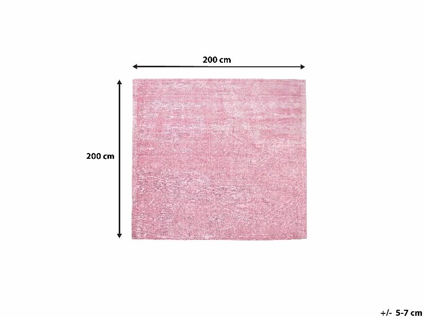Tepih 200x200 cm Gari (ružičasta)