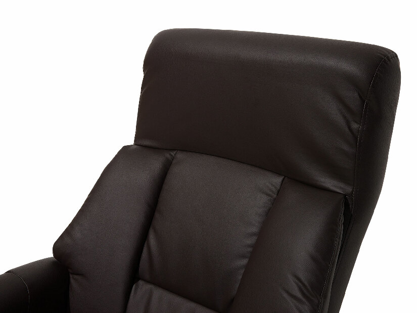 Masažna fotelja FARTE (umjetna koža) (smeđa)