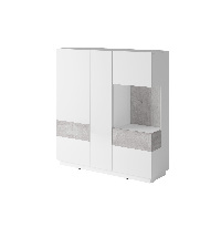 Vitrina Stacey Typ 46 (beton + bijela)