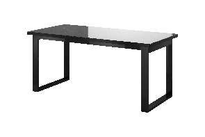 Blagovaonski stol- Henry Typ 92 (za 6 do 8 osoba) (crna + crni visoki sjaj)