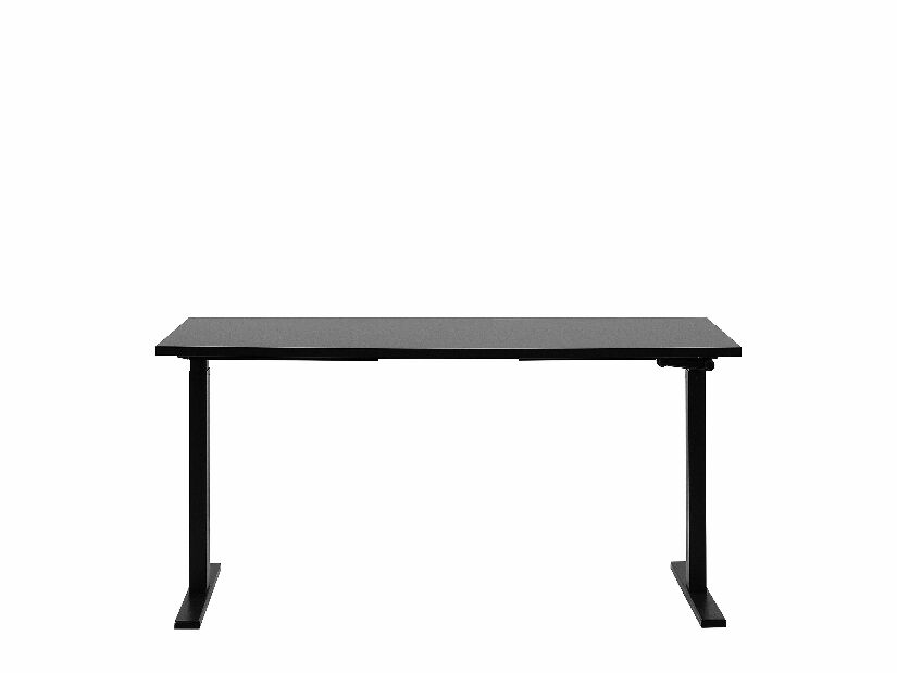 Pisaći stol UPPER II (130 x 72 cm) (MDF) (crna) (ručno podesiv)