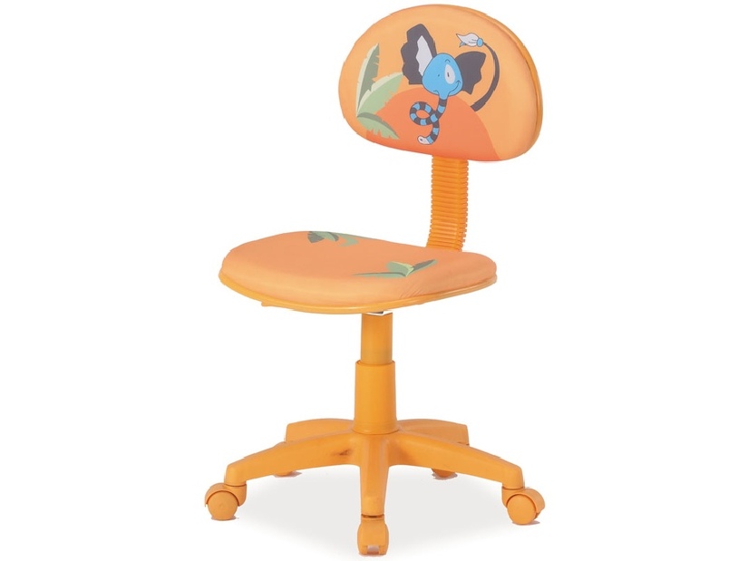 Dječja stolica Hop (narančasta + uzorak)