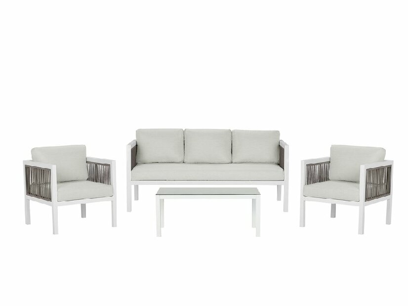 Garnitura za sjedenje Boro (bijela) (za 5 osoba)