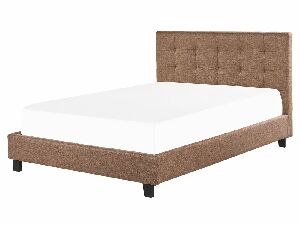 Bračni krevet 160 cm Rhiannon (smeđa) (s podnicom i madracem)