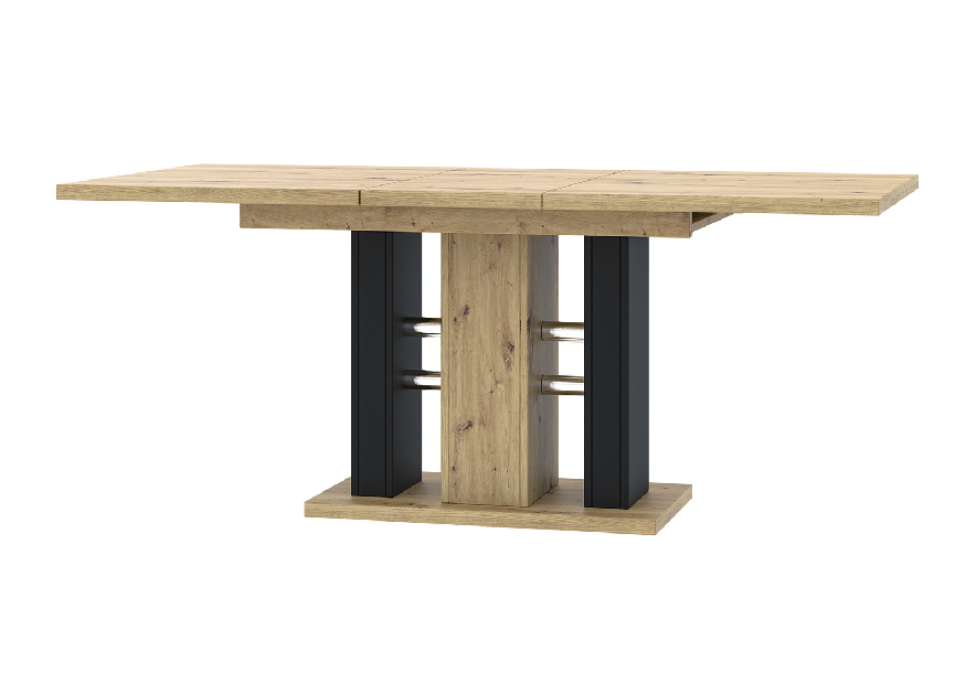 Blagovaonski stol Wamo (artisan + crna) (za 6 do 8 osoba)