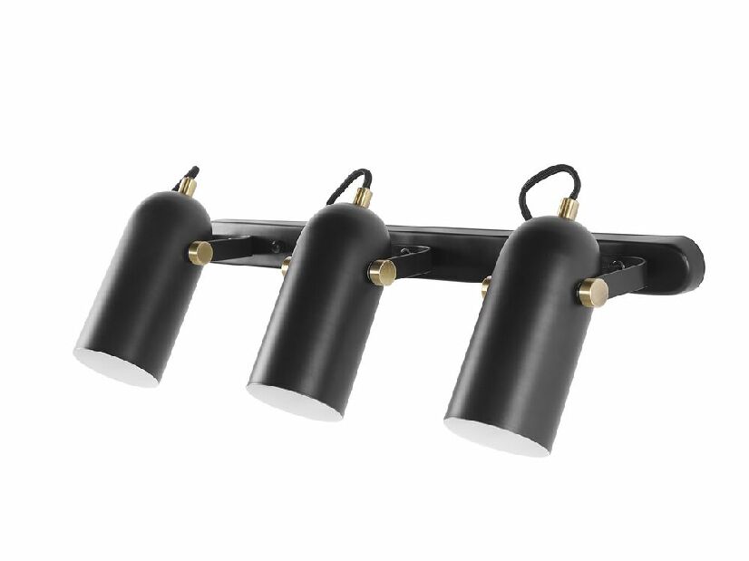 Trostruka zidna svjetiljka TYRO (metal) (crna)