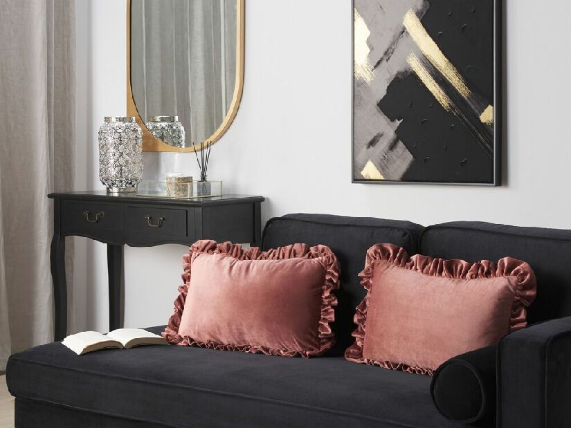 Set 2 ukrasna jastuka 42 x 42 cm Kalan (ružičasta)