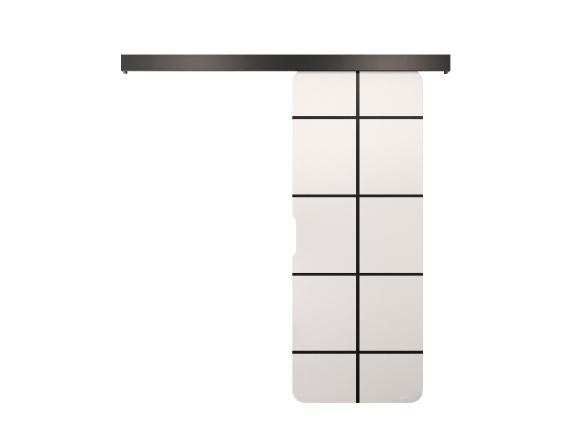 Klizna vrata Oneil III (bijela mat + crna mat)