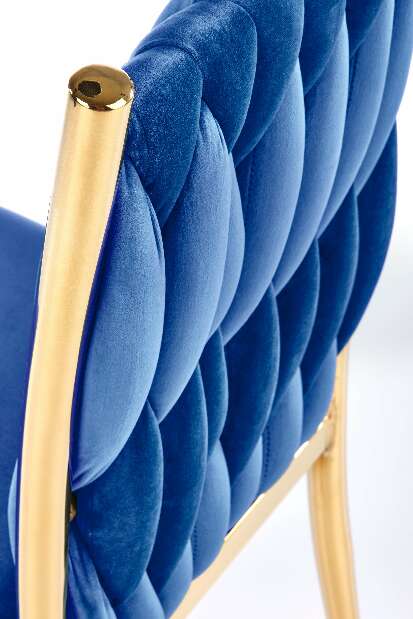 Blagovaonska stolica Kimiko (tamno plava + zlatna)