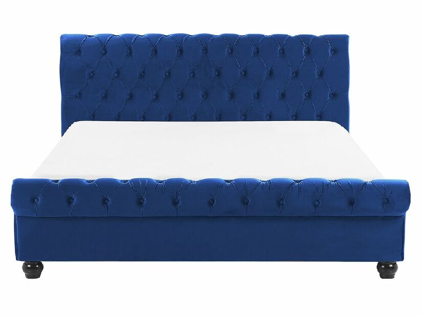 Bračni krevet 160 cm ARCHON (s podnicom) (plava)