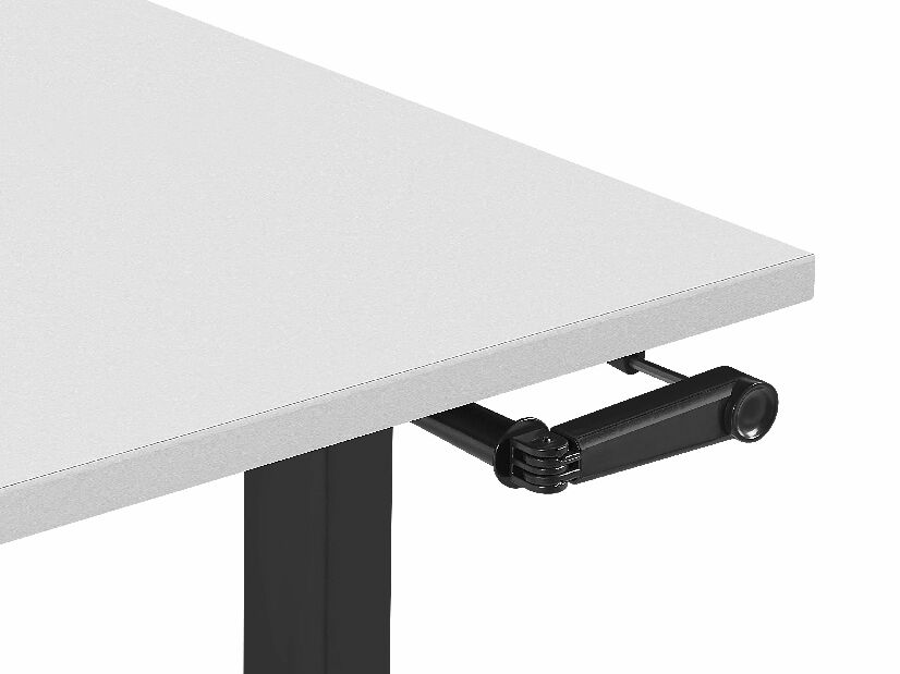 Pisaći stol- DESIRA II (160x72 cm) (siva + crna) (ručno podesiv)