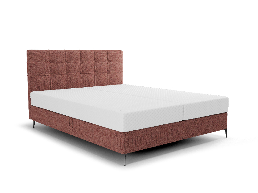 Jednostruki krevet 120 cm Infernus Bonell (terakota) (s podnicom, s prostorom za odlaganje)