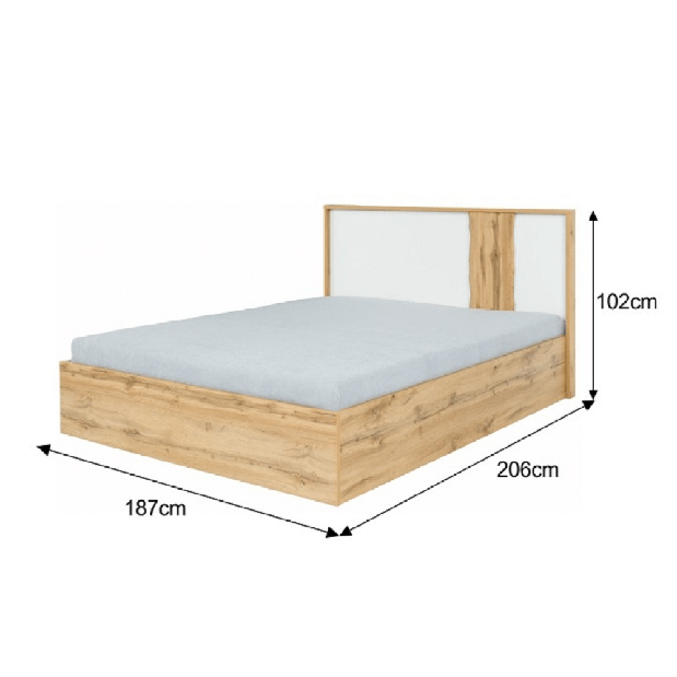 Bračni krevet 180 cm Valora 