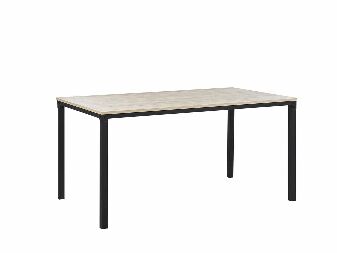 Blagovaonski stol- HOKOL (svijetlo drvo + crna) (za 6 osoba)