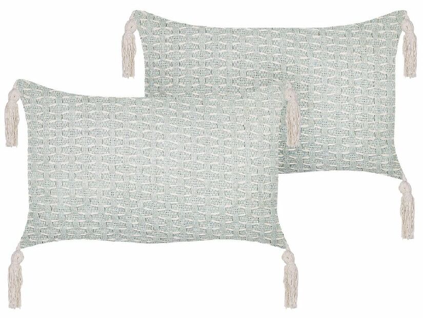 Set 2 ukrasna jastuka 25 x 45 cm Hakko (zelena)