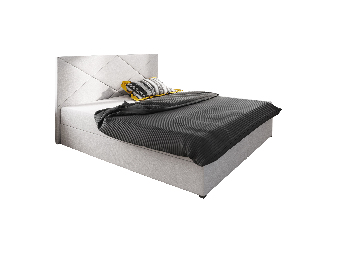 Bračni krevet  Boxspring 160 cm Fade 4 (bež) (s madracem i prostorom za odlaganje)