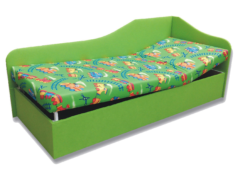 Jednostruki krevet (kauč) 80 cm Abigail (Vlak 4 + zelena x101) (D)