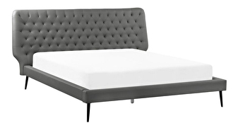 Bračni krevet 160 cm ESONNA (s podnicom) (siva)
