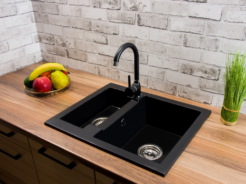 Kuhinjski sudoper Yagma (crna) (bez otvora za bateriju) (D)
