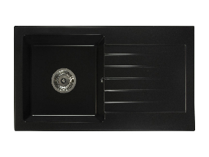 Kuhinjski sudoper Lemmion (crna) (s 1 otvorom za bateriju) (D)