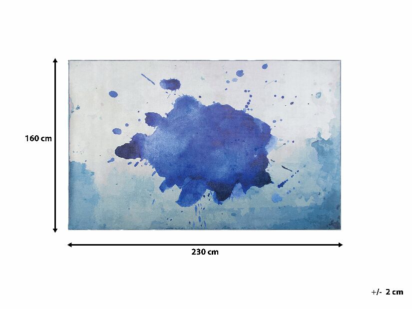 Tepih 230 cm Ororo (tamno plava)