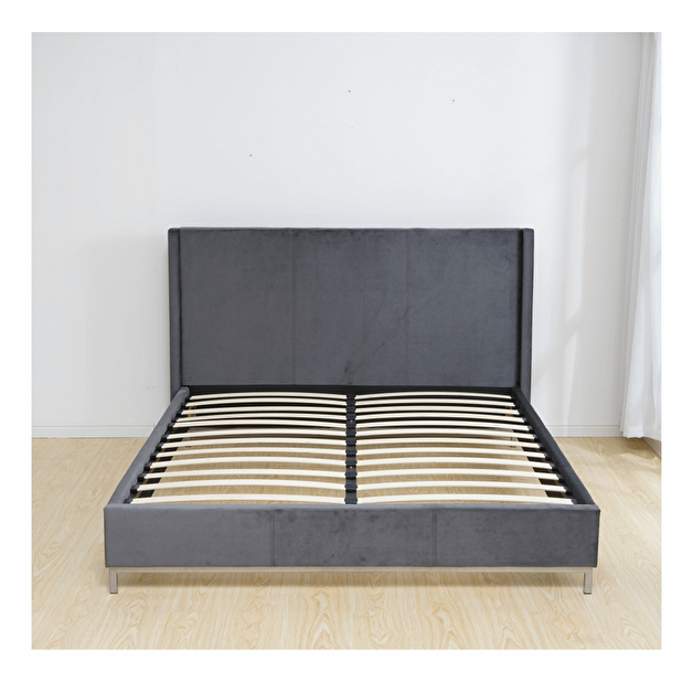 Bračni krevet 160 cm Tinrum (siva) (s podnicom)