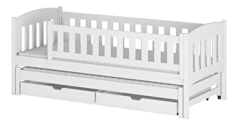 Dječji krevet 90 x 190 cm Amalia (s podnicom i prostorom za odlaganje) (bijela)
