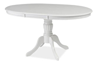 Blagovaonski stol na razvlačenje 106-141 cm Oliner (bijela) (za 4 do 6 osoba)