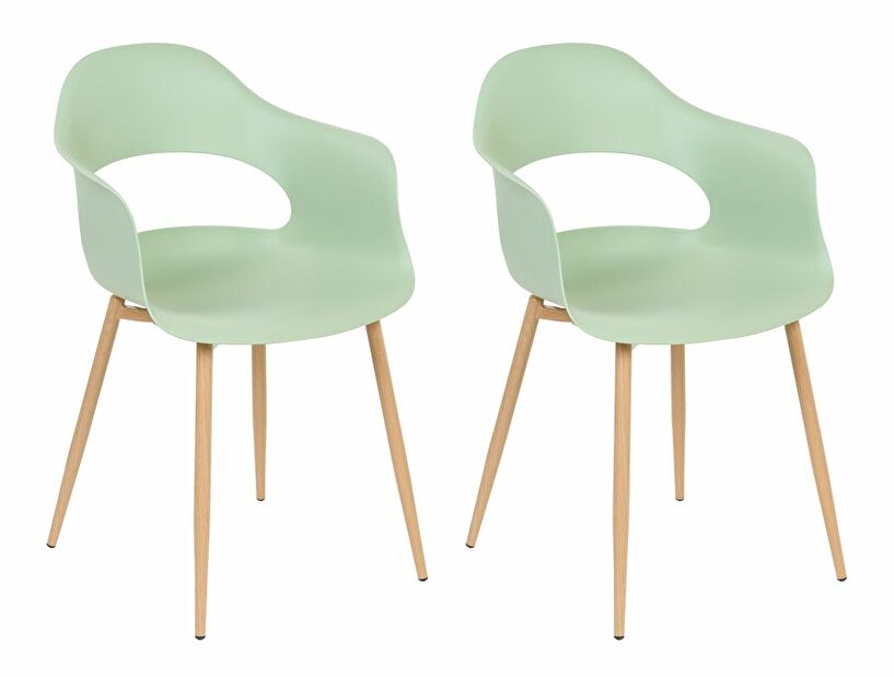 Set blagovaonskih stolica (2 kom.) Unika (zelena) 
