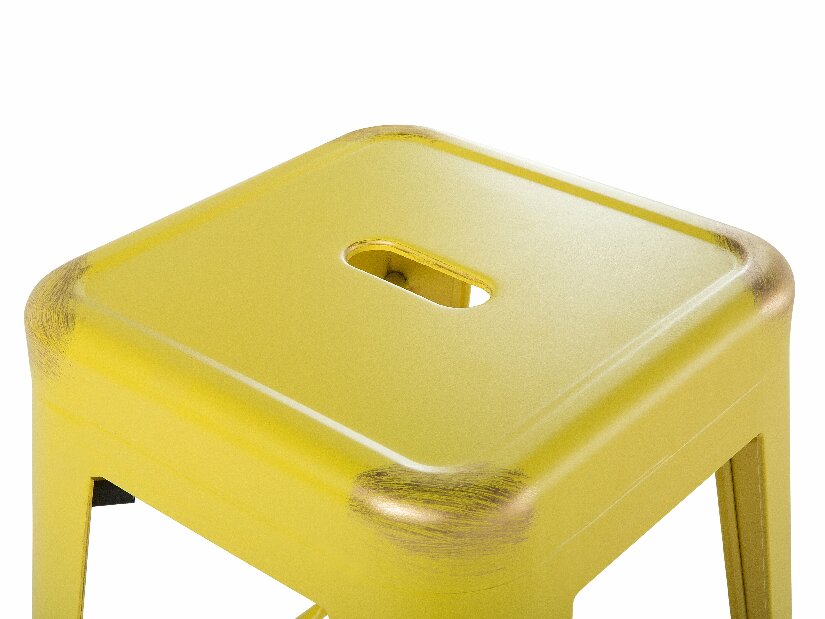 Set barskih stolica 2 kom. 76cm Cabriot (žuto zlatna) 