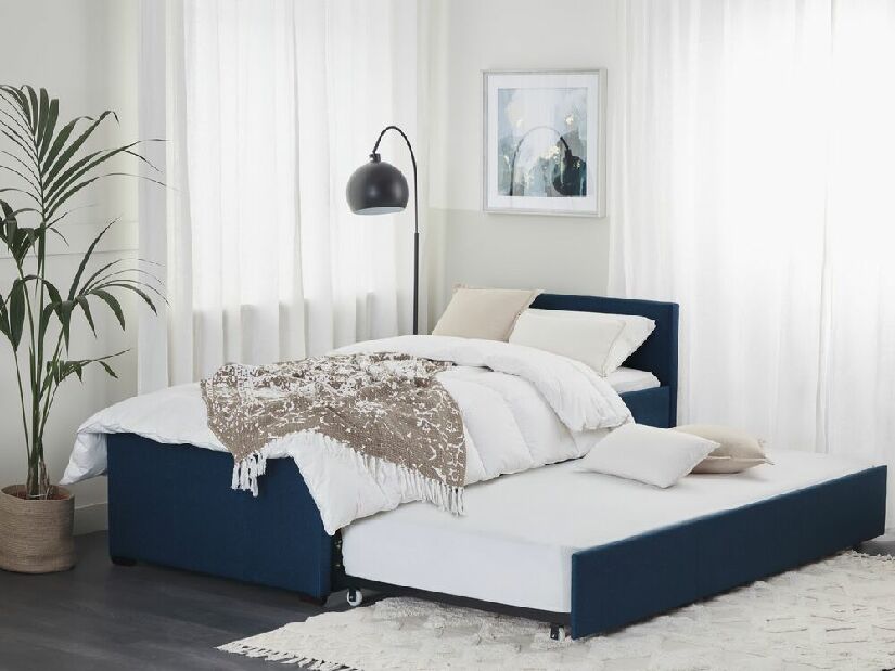 Krevet na razvlačenje 90 cm MERMAID (s podnicom) (plava)