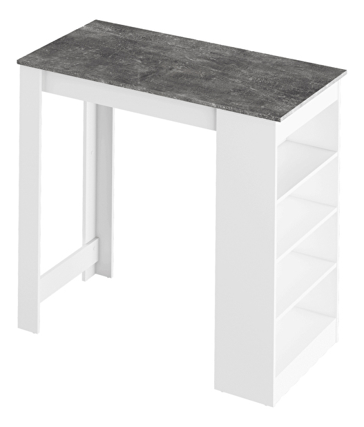Barski stol Austin (bijela + beton)