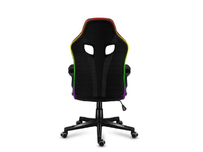 Gaming stolica Fusion 2.5 (crna + šarena) (s LED rasvjetom)