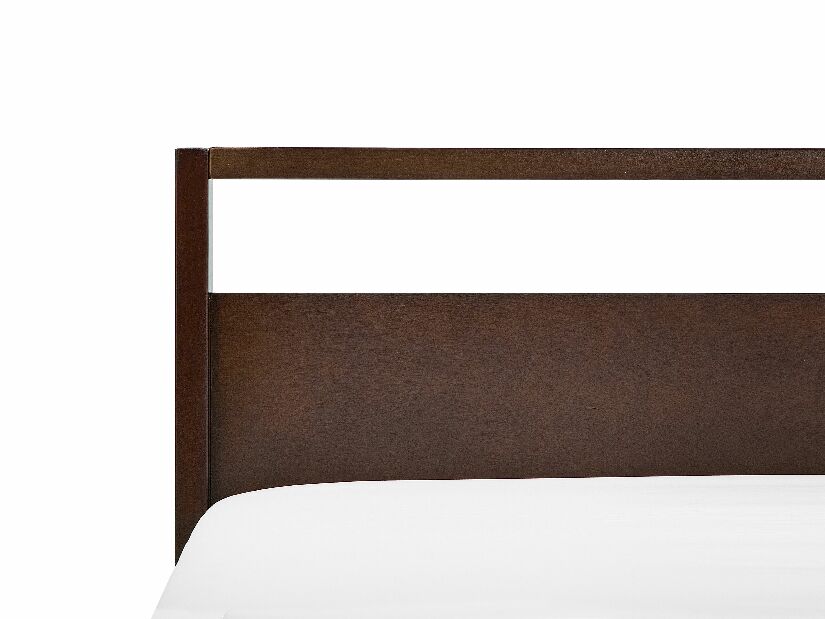 Bračni krevet 140 cm GIACOMO (s podnicom) (tamno drvo)